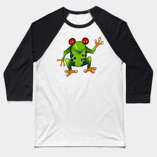 Red eyed tree Frog Froggy toad toads Frogs for Frog lovers Baseball T-Shirt